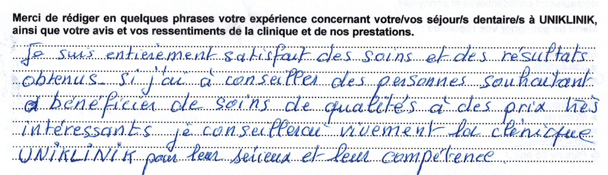 Témoignage Clinique Dentaire Implant Hongrie