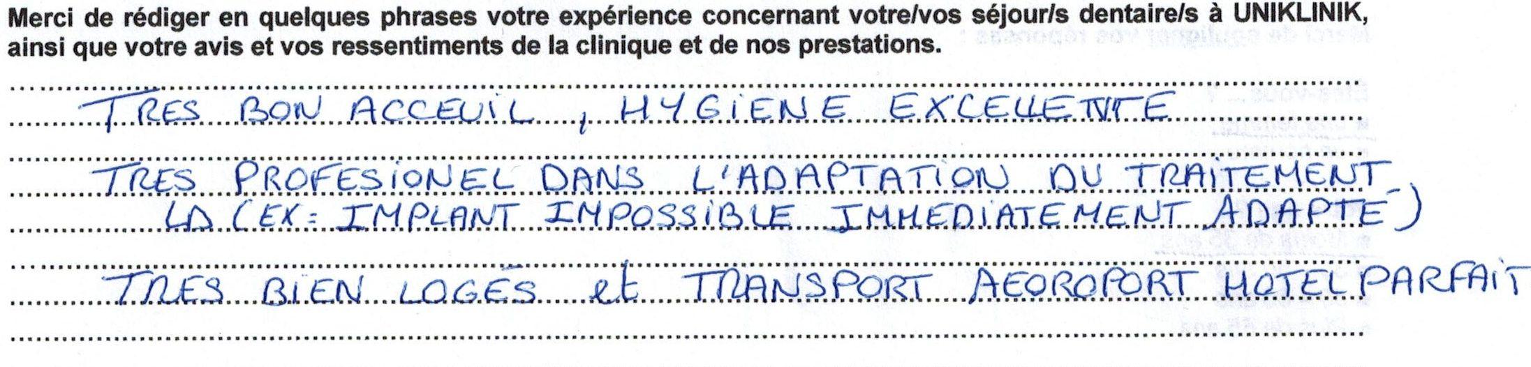 Témoignage Apres Soins Dentaires